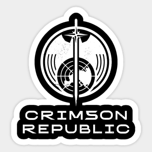 Crimson Republic Sticker